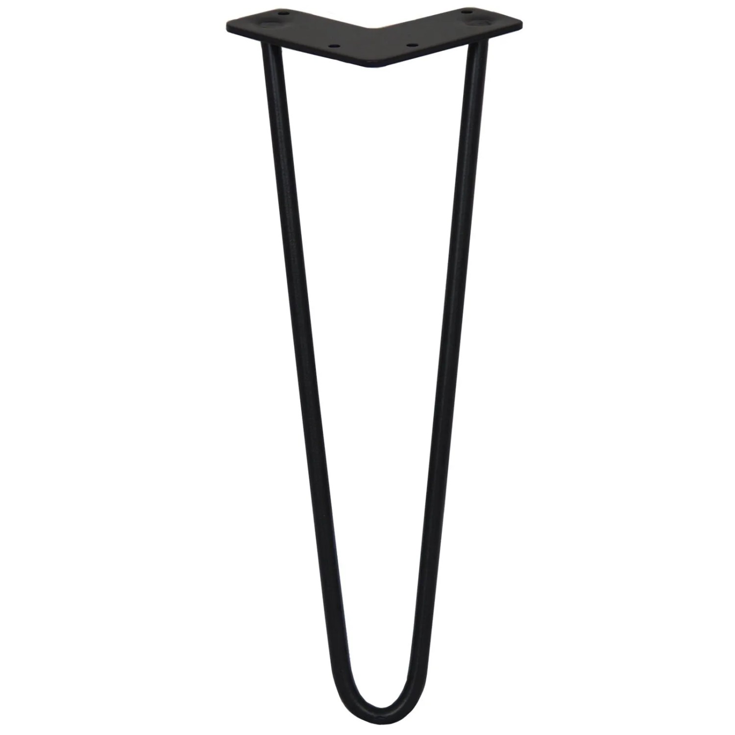 Monstershop 4 x 35.5cm Hairpin Tischbeine 2 Streben 10mm Schwarz