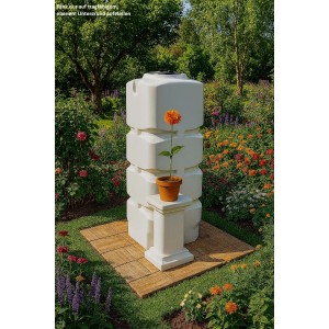 KMND 1000L Quadratisch Trinkwasser Wassertank Weiß