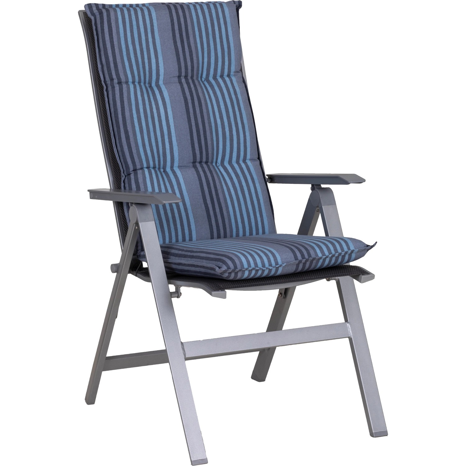 Olive Grove Gartenliege-Auflage Marineblau – Abnehmbarer Bezug, Waschbar, Mit Haltebändern, 49 Cm Breit