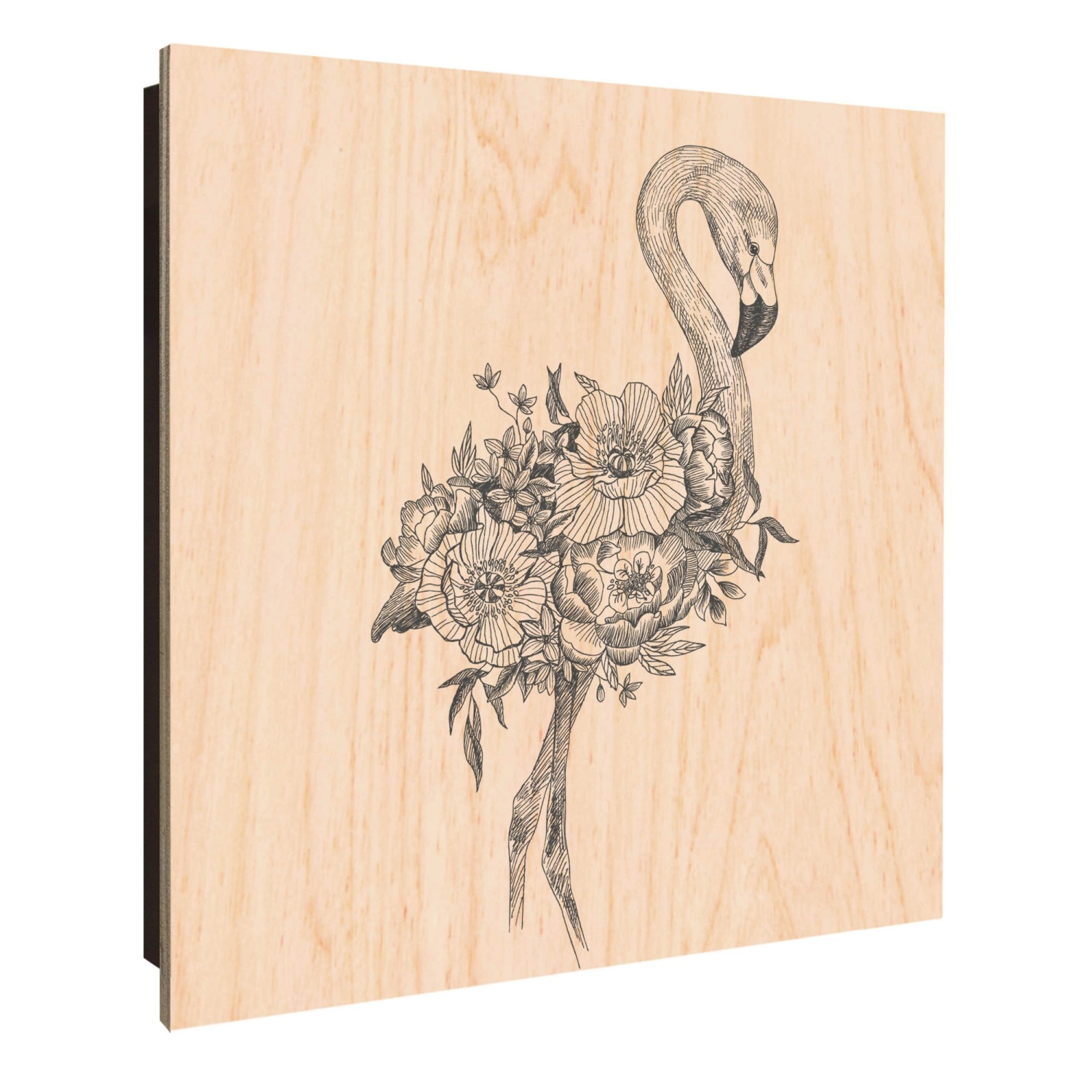 Banjado Großer Schlüsselkasten Holz 30x30cm Schwarz Scharnier Links 50 Hake günstig online kaufen