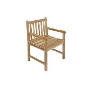 SAM Teak Gartensessel CARACAS mit Armlehnen, aus Teakholz für den Garten.