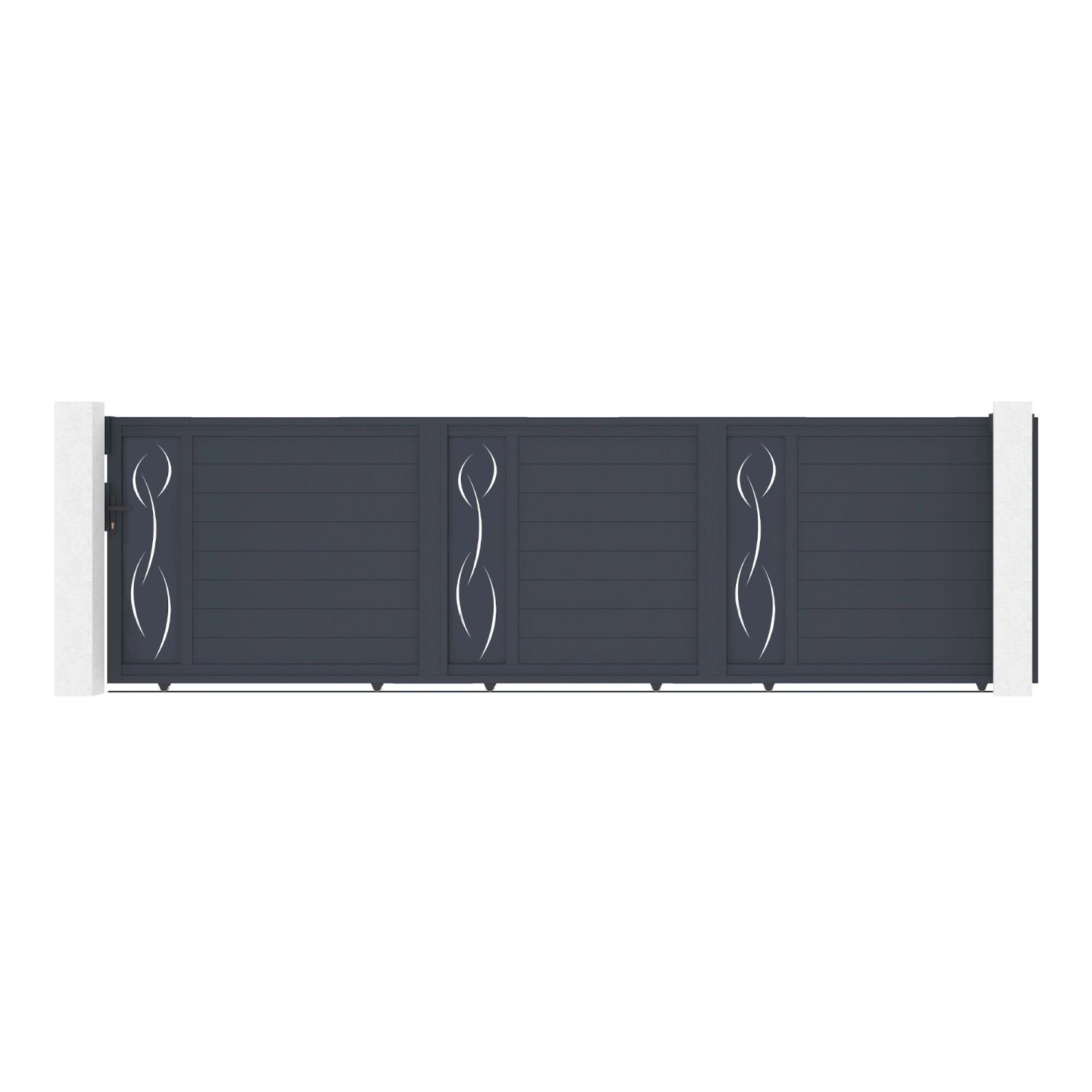 Casanoov 5M Life H 140 Graues Aluminium Schiebetor günstig online kaufen