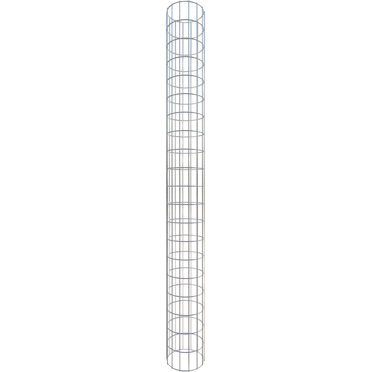 Gabiona Gabionen-Säule rund feuerverz 200 x Ø22 cm Maschenw 5 x 10 cm