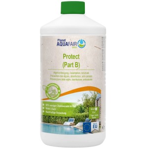 Planet Aquafair Protect (Part B) für Pool Desinfektion: Algenvorbeugung, rückstandsfreie Desinfektion, Kalkschutz.