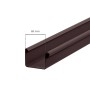 Inefa Kastenrinne, 200cm, NW 68, Dunkelbraun. PVC Dachrinne für Dachentwässerung.