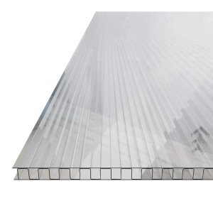 GARMIO® Hohlkammerstegplatte, 4mm, 10,25 m², 121x60,5 cm, transparent für Gewächshäuser.