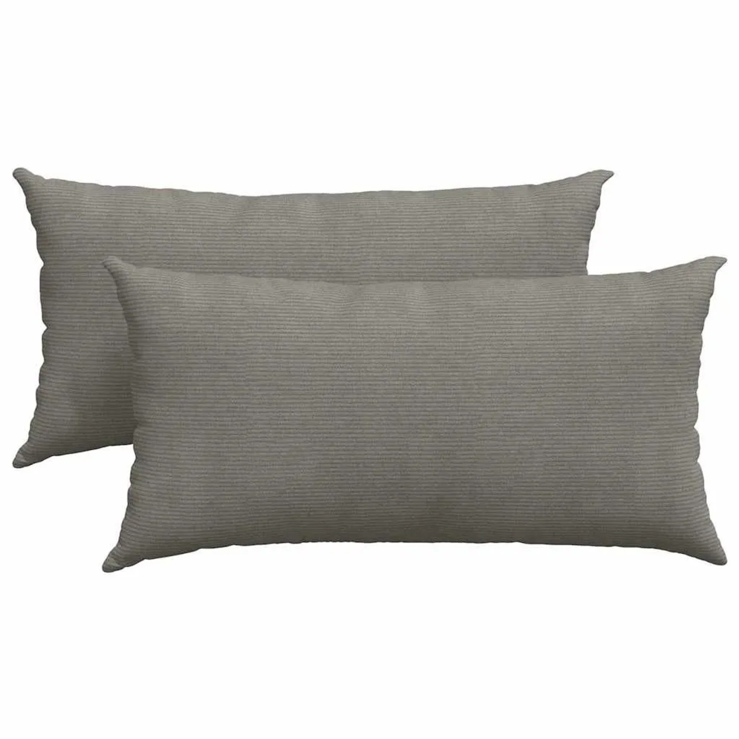 vidaXL Sofakissen 2 Stück Hellgrau 80 x 40 cm Cordstoff 42013731