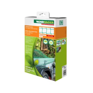 Windhager Ladungssicherungsnetz, 200x300cm, grüne Maschen, zur Ladungssicherung auf Anhängern.