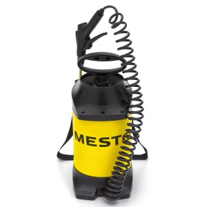 Drucksprühgerät Mesto Profi 5, 5 l, gelb/schwarz mit Spiralschlauch.