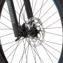 Detailaufnahme Vorderrad mit Scheibenbremse und RockShox Federgabel des Fischer E-Bike Mountainbike Montis 6.0i