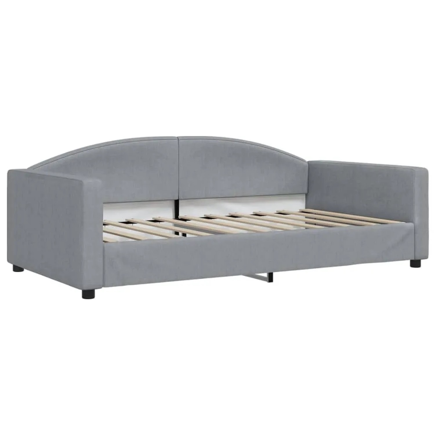 vidaXL Tagesbett Hellgrau 100x190 cm Stoff 354126