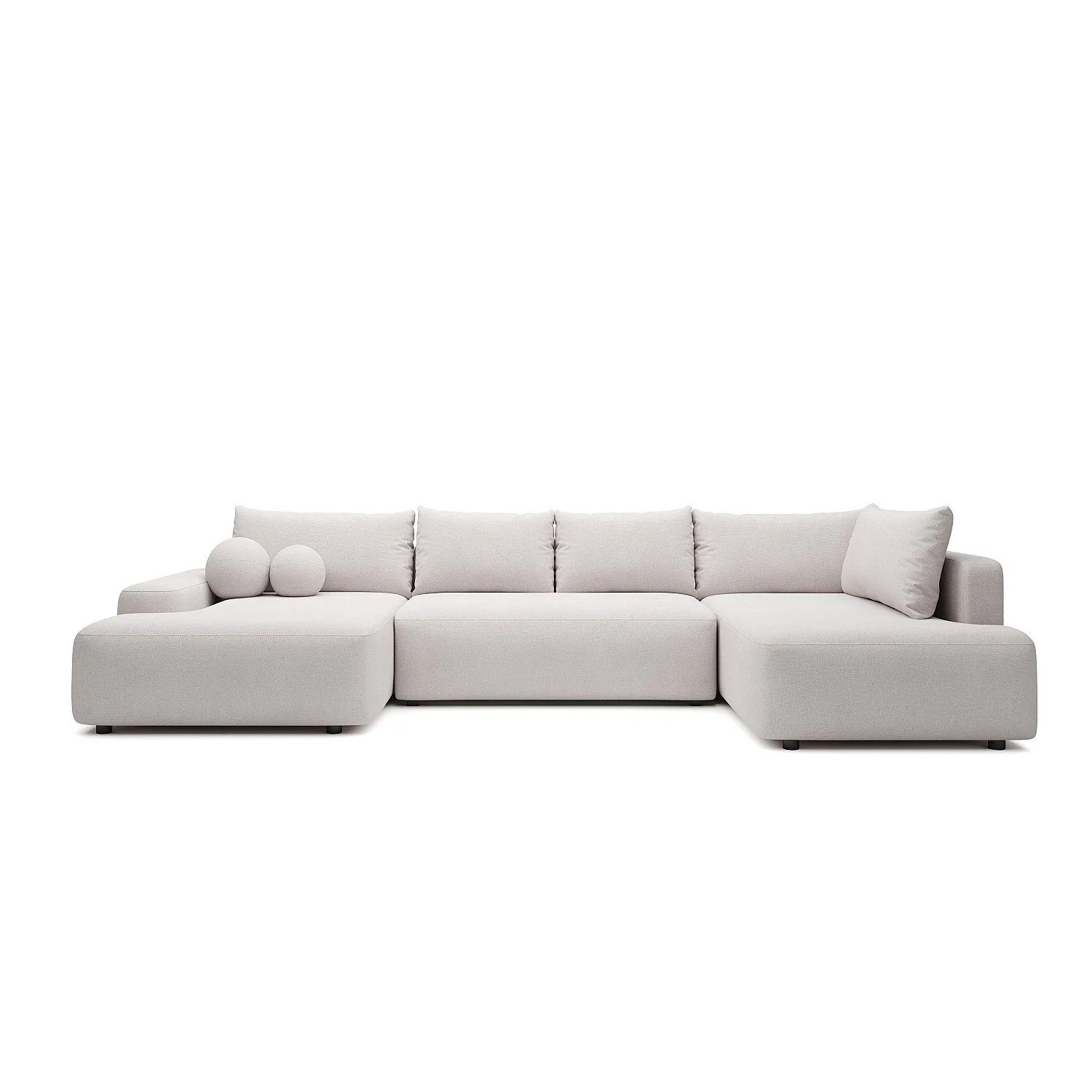 Vente-unique Schlafsofa Daviso Beige 360 cm