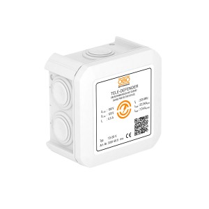 Weißes OBO Bettermann Kombischutzgerät TD-2D-V für Telekommunikation, 180V, Aufputzmontage.