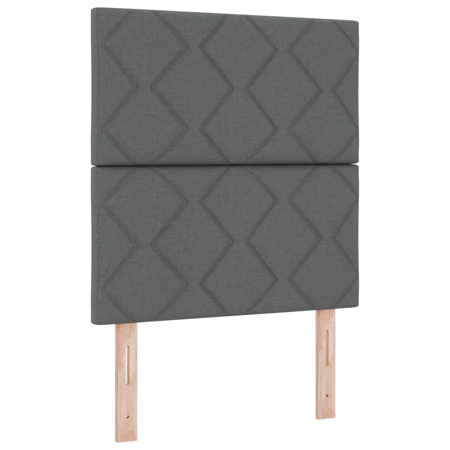 vidaXL LED Kopfteil Grau 80 cm Stoff 3338476