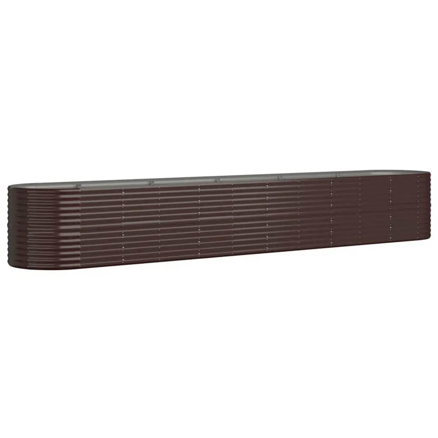 Furnicato Hochbeet Verzinkter Stahl 440x80x68 Cm Braun