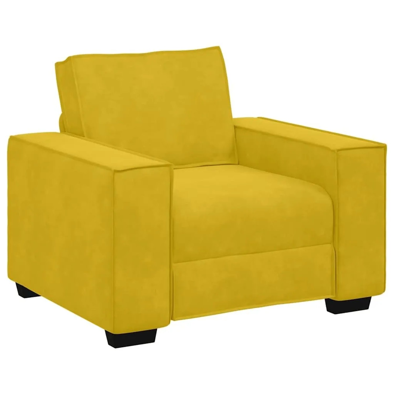 vidaXL Sessel Gelb 100x78x84 cm Samt 4105006