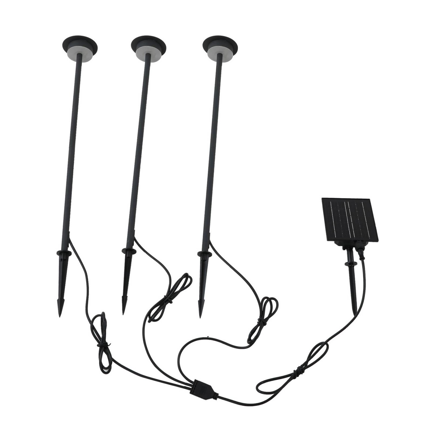 Thumbnail - Lindby 3er Set LED Lyris 10019928 Modern in Schwarz aus Aluminium 1-flammig