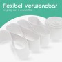 Weißes ProHome Gummiband, 2,5 m x 2,0 cm, für Näh- und Bastelprojekte.