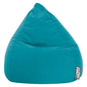 Blauer Sitting Point Sitzsack BeanBag Easy, 120 l. Bequemer Sessel für Kinderzimmer.
