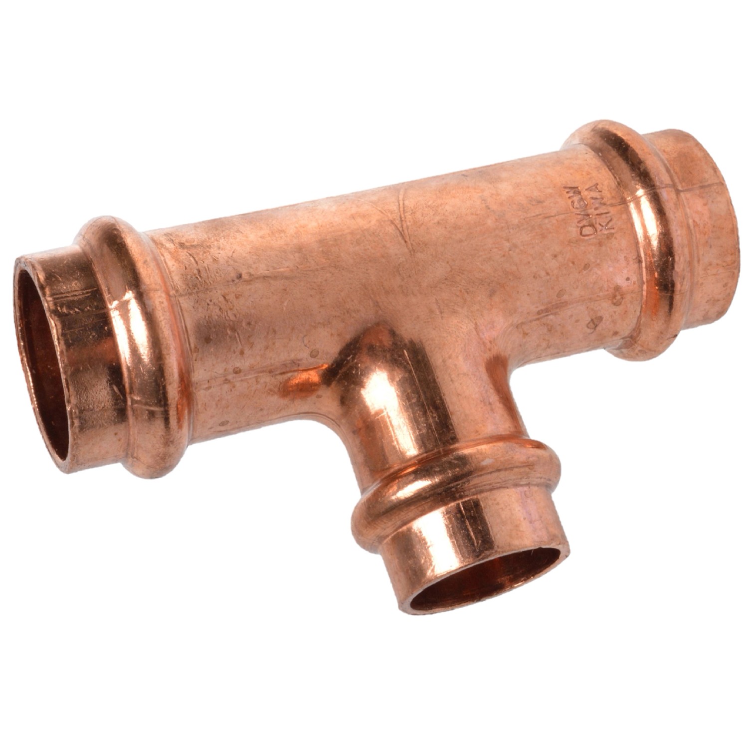 Kirchhoff CU-Reduzier-T-Stück 3 Muffen Blank 28 mm x 15 mm x 28 mm