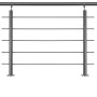 Treba Geländer-Set EB6, 150 cm, Edelstahl V2A, zur seitlichen Montage. Robust und sicher.