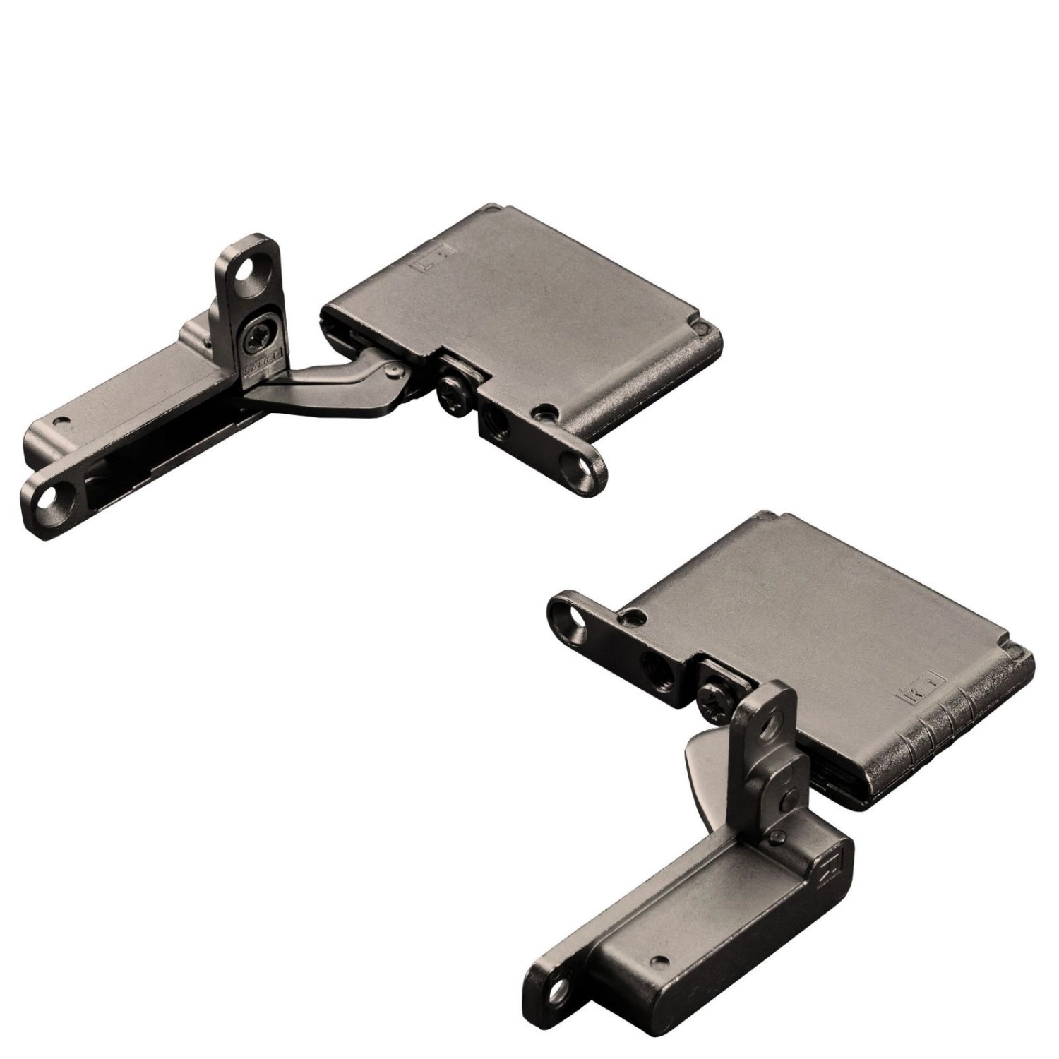 SALICE AIR Scharnier Titanium 105 Grad Set mit Push Open für Schwere Holztüren Bis 25 Kg