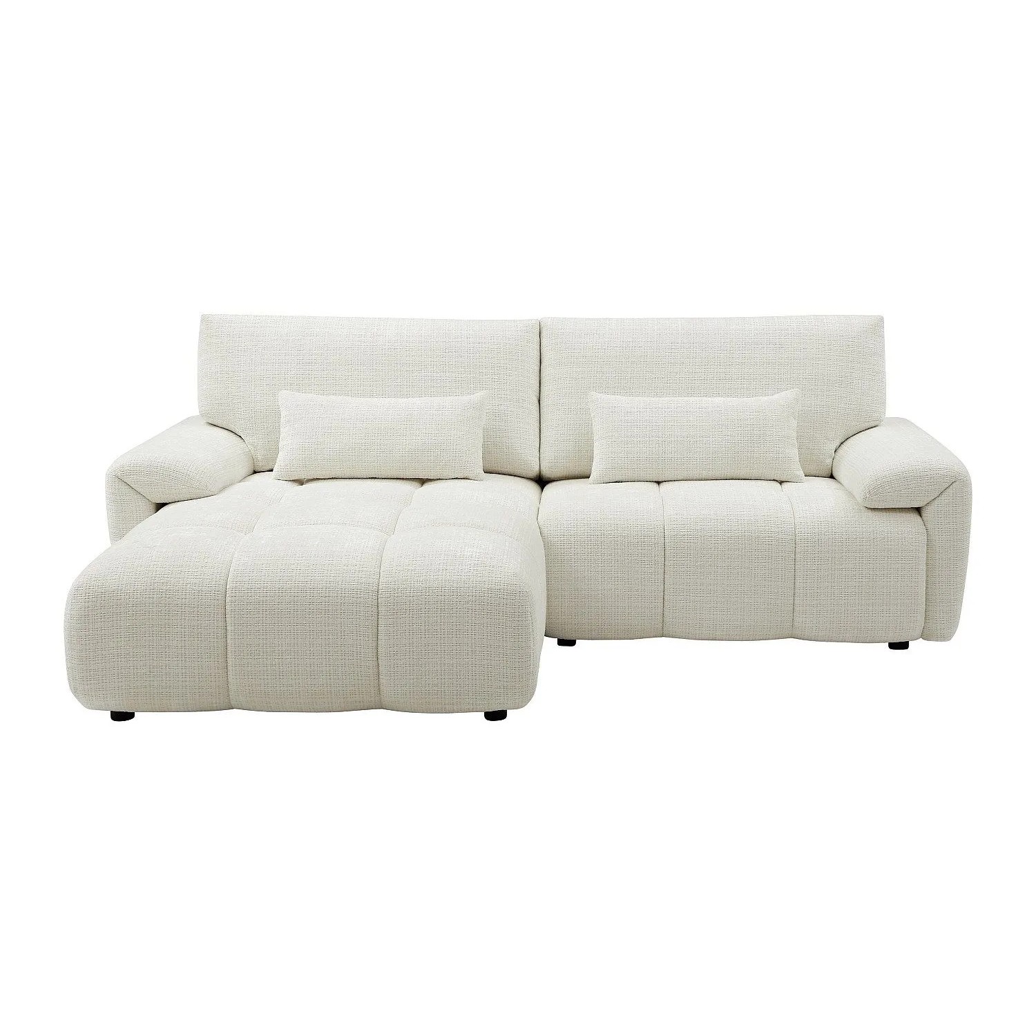 Vente-unique Sofa Ohne Schlafmöglichkeit Anelko Gebrochenes Weiß 242 cm