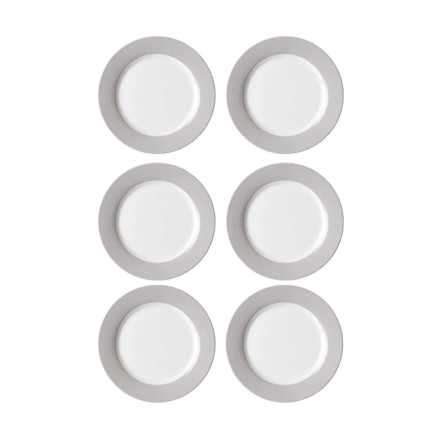 Ritzenhoff & Breker DOPPIO Dessertteller 20 cm 6er Set Grau