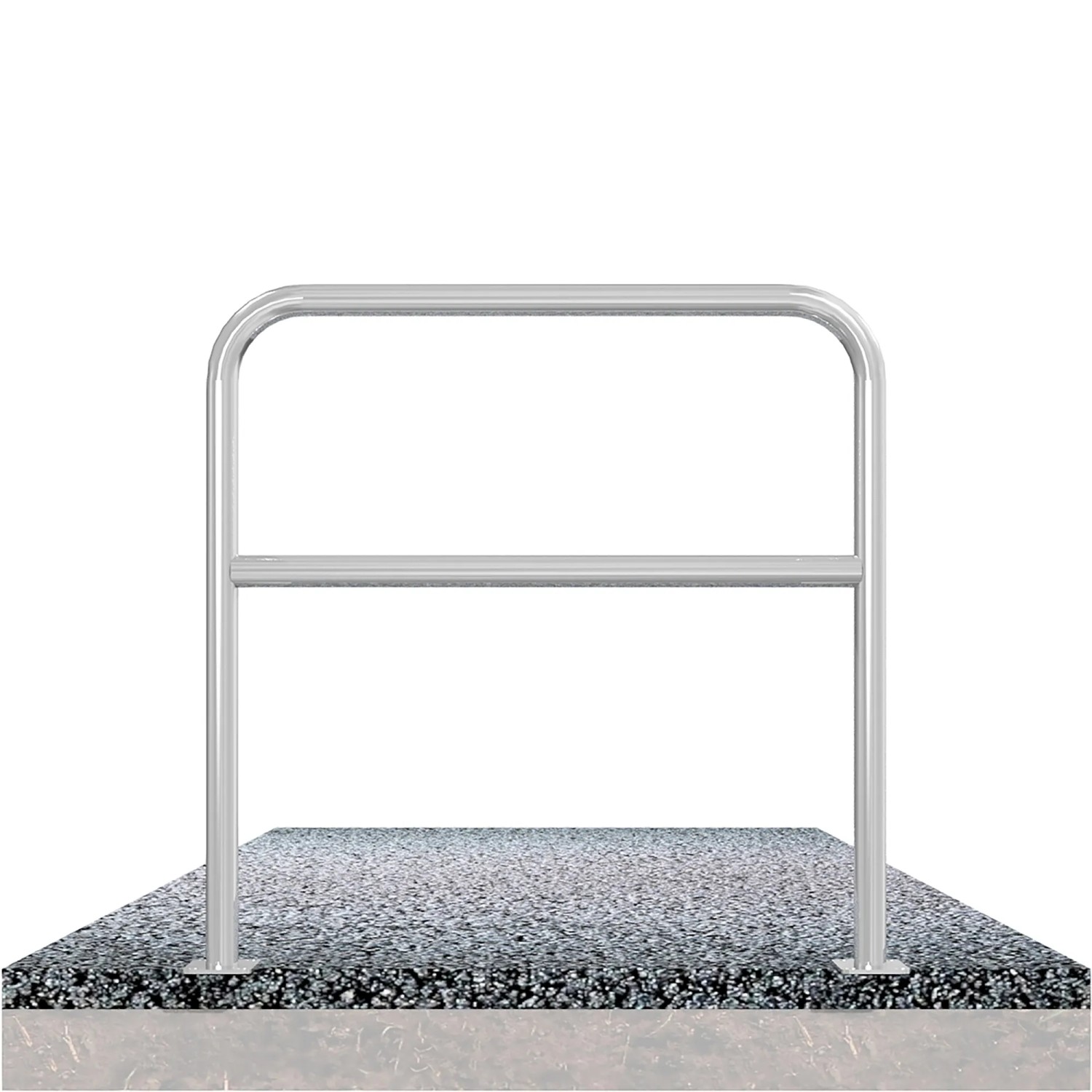 Schake Bügel Querholm, 1000x1000 mm, feuerverzinkt, zum Aufdübeln. Robuster Anfahrschutz für den Außenbereich.