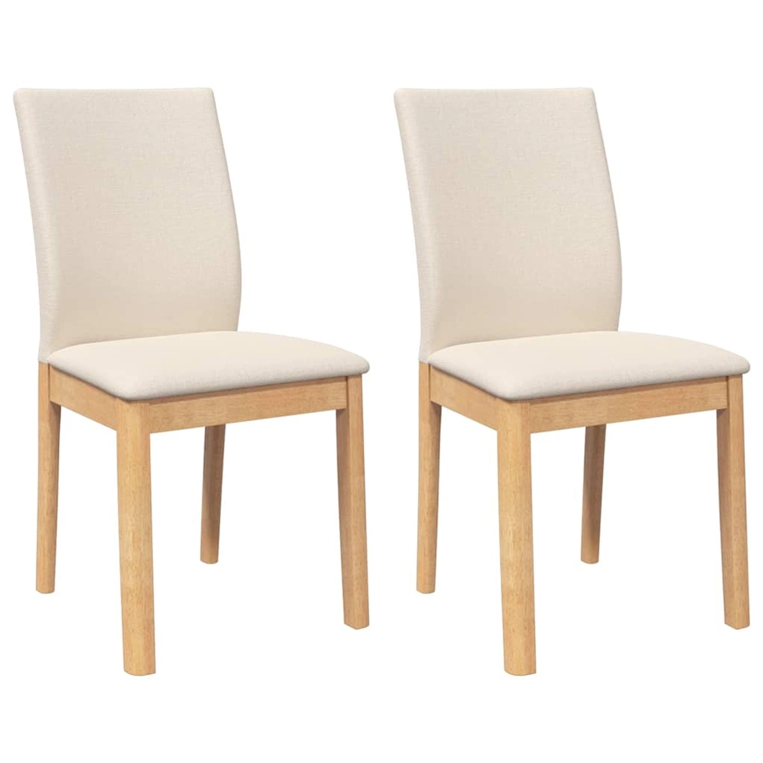 vidaXL Esszimmerstühle mit Kissen 2 Stk Massivholz Gummibaum 4102450 günstig online kaufen