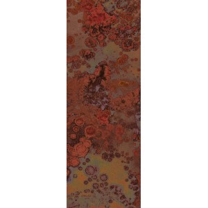 Komar Fototapete Vlies Patina, 100x280 cm, mit abstraktem Rost- und Kupfermuster.