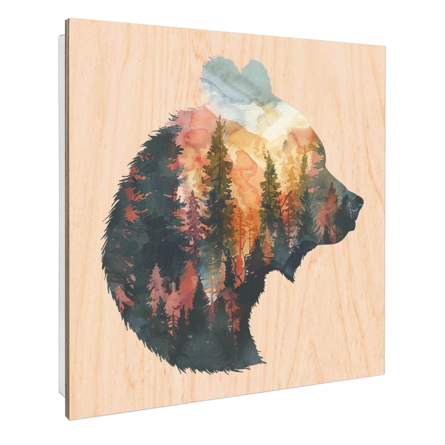 Banjado Großer Schlüsselbox Holz 30x30cm Weiß Scharnier Rechts 50 Haken Sch günstig online kaufen