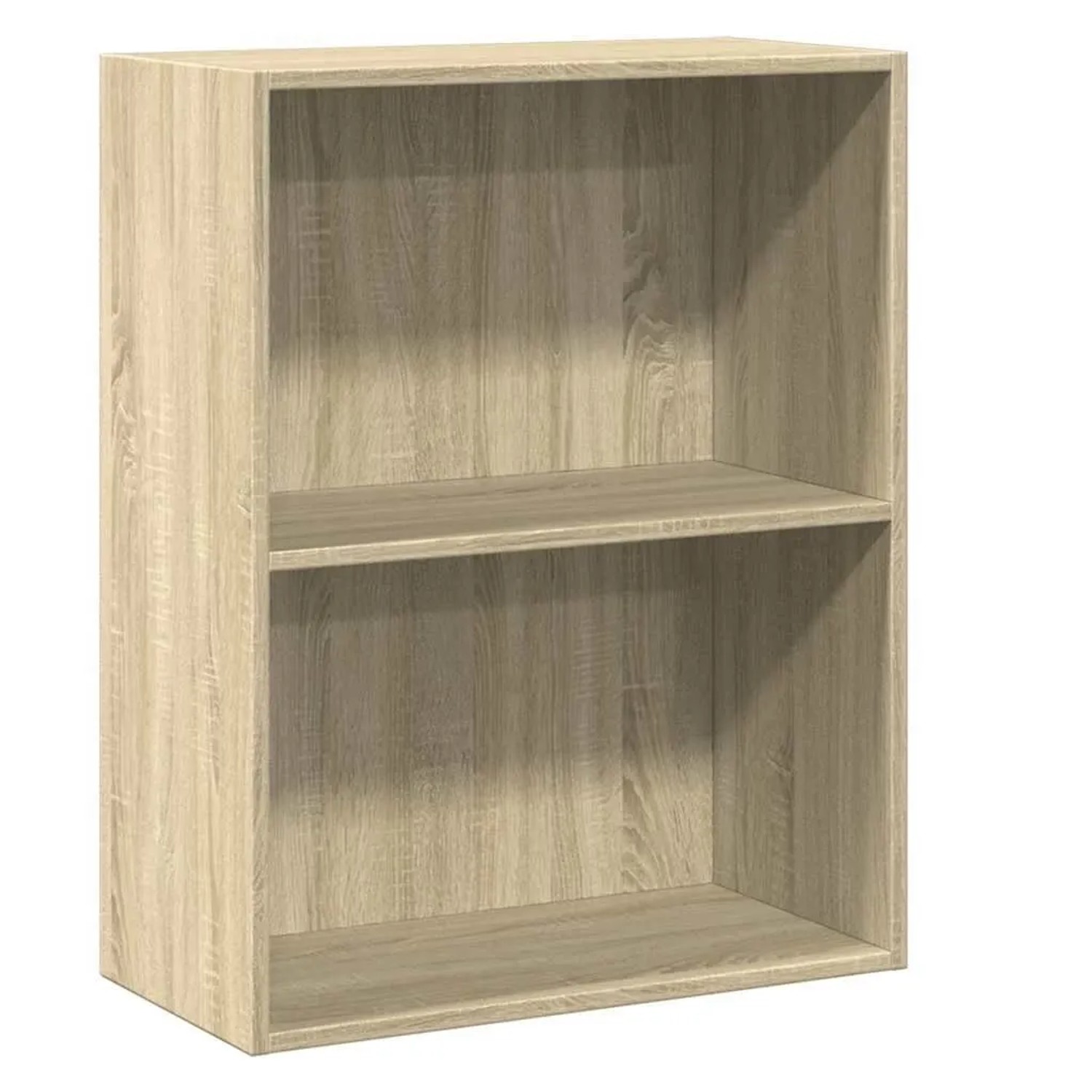 vidaXL Bücherregal 2 Fächer Sonoma-Eiche 60x30x76,5 cm Holzwerkstoff 800966 günstig online kaufen