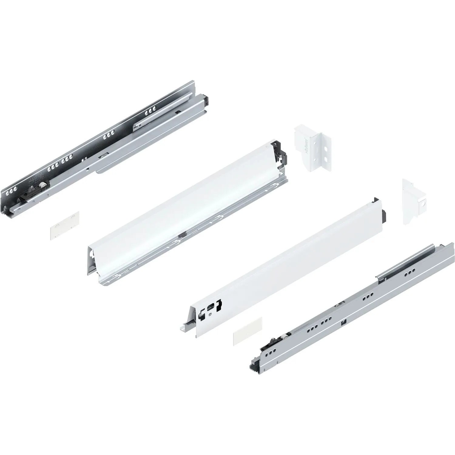 Blum Tandembox antaro N Vollauszug Blumotion 500 mm 65 kg Seidenweiß