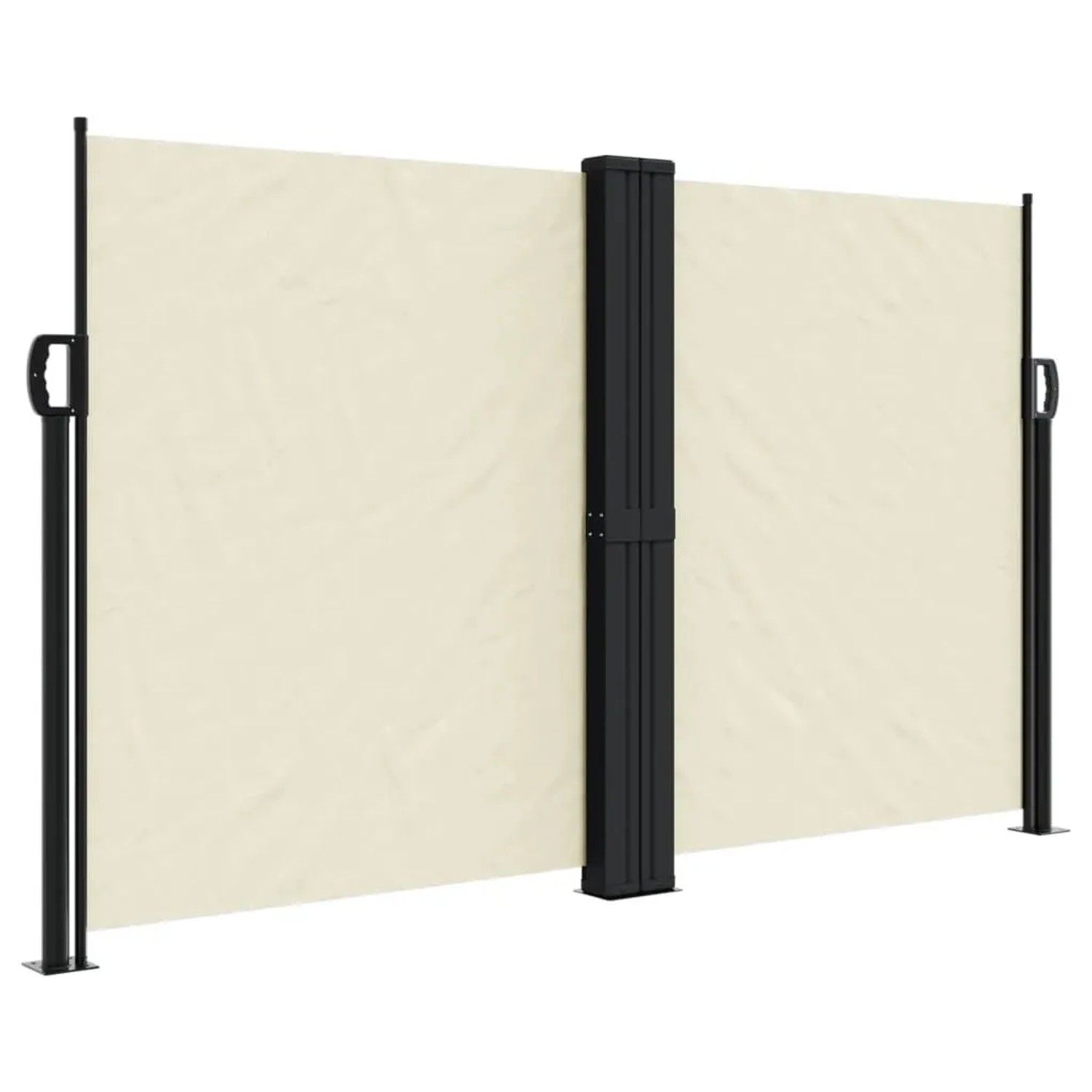 vidaXL Seitenmarkise Ausziehbar Creme 140x1000 cm 4004715