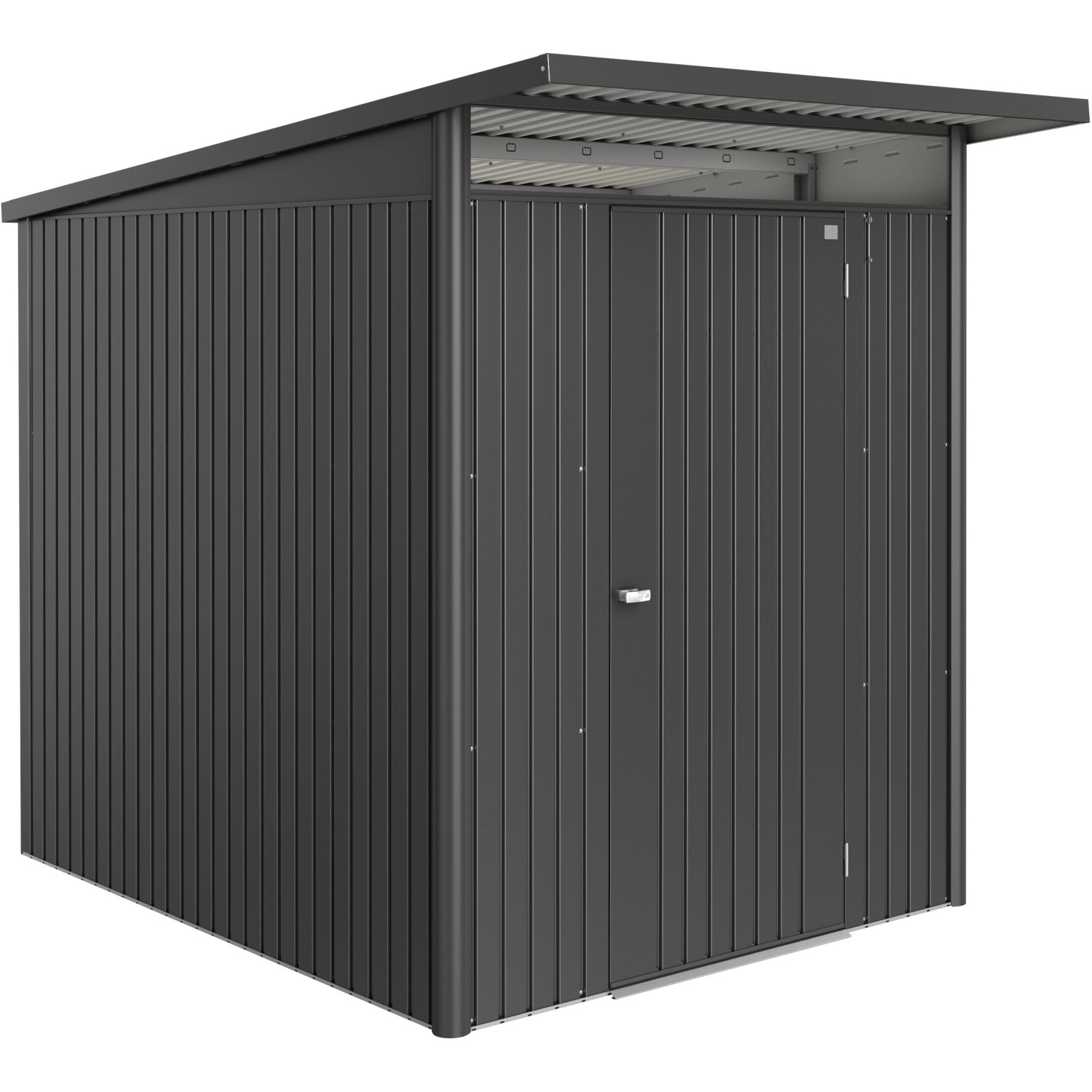 Biohort Gerätehaus Avantgarde Eco Standardtür 209 x 172 x 212 cm Dunkelgrau-Met.