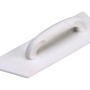 Weißes LUX Reibebrett Classic aus Kunststoff, 80x260mm, für Maurer- und Fliesenarbeiten.