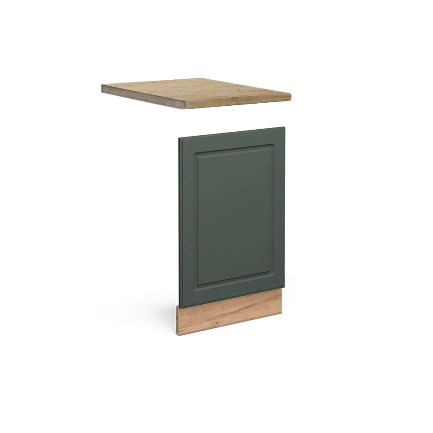 Vicco Frontblende Fame-Line Grün-Gold Landhaus Goldkraft Eiche 45 cm AP Eiche