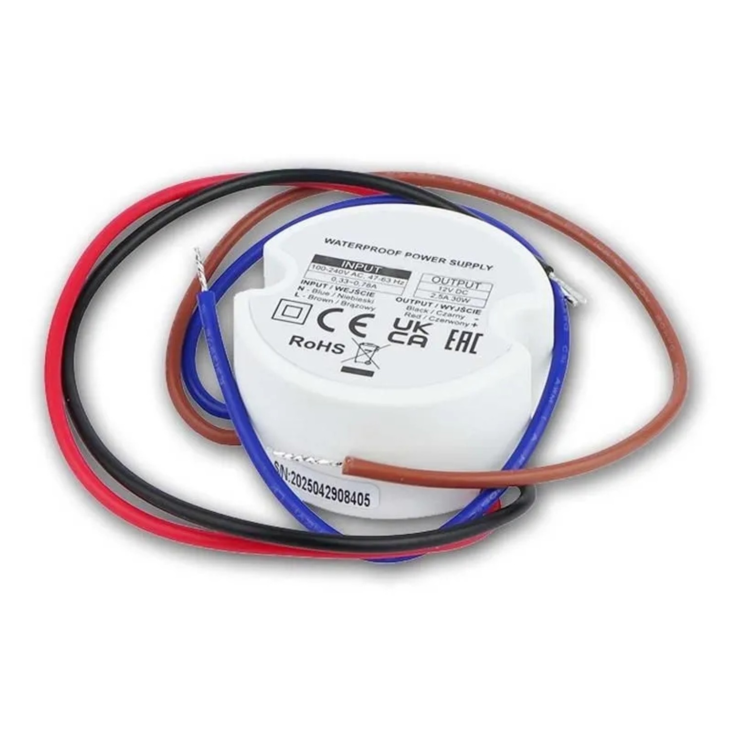 world-trading-net LED Transformator 0-30W 12V DC Ø50mm für UP-Dosen