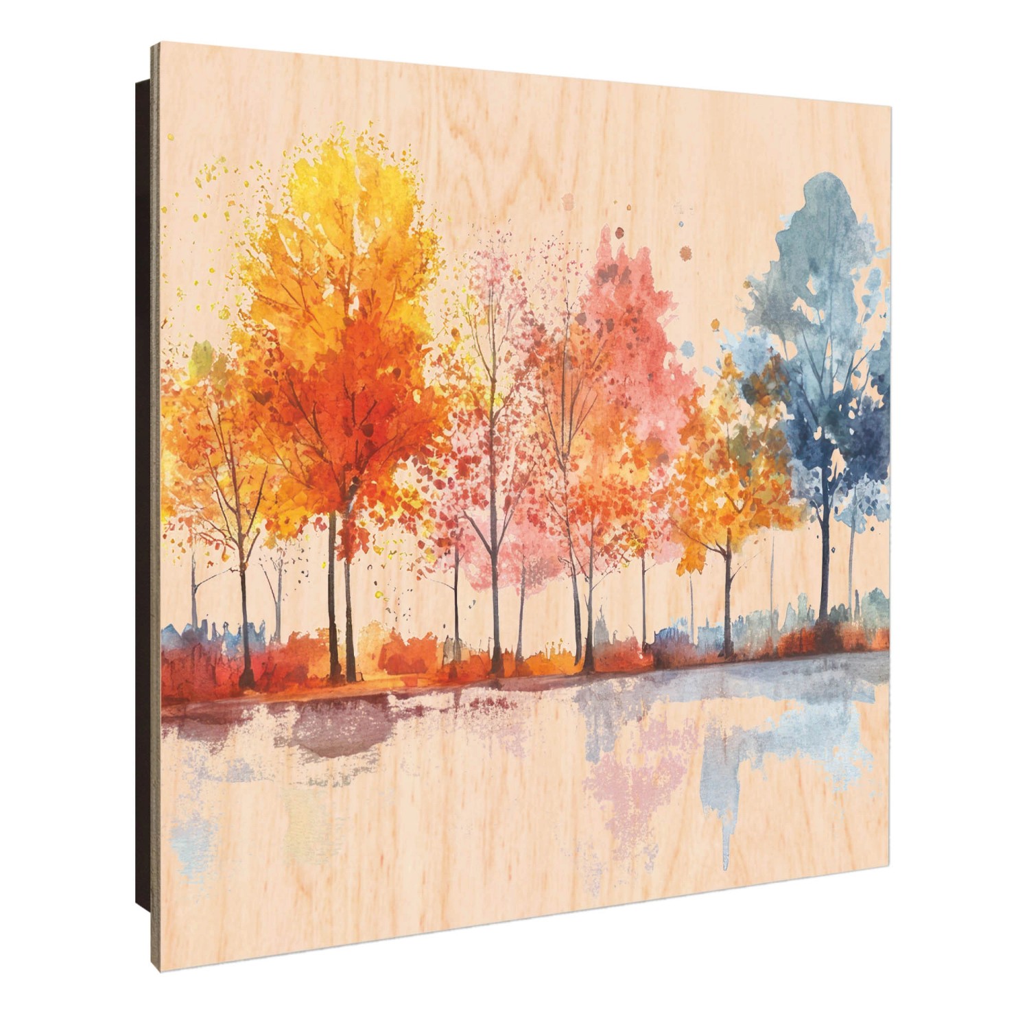 Banjado Schlüsselkasten Holz 30x30cm Schwarz Scharnier Rechts 50 Haken Desi günstig online kaufen
