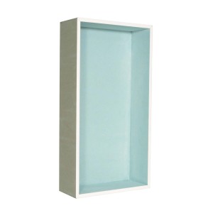 Dalsys Wandnische Dusche, 20x60x12cm, imprägnierter Gipskarton, Einbauelement für Bad und Wohnraum.