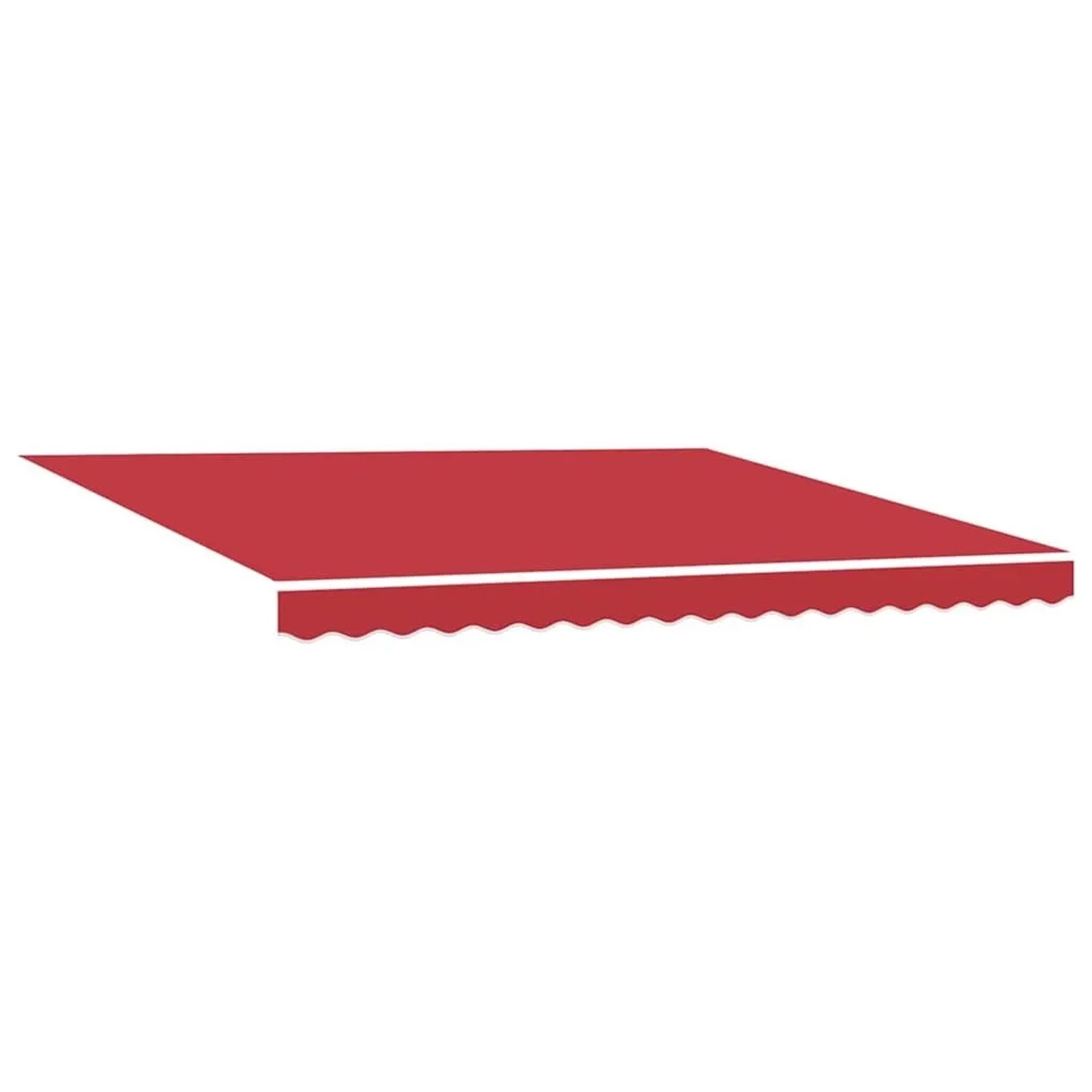Furnicato Markisenersatzstoff Rot 4 X 3 M Polyester
