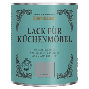 Dose Rust-Oleum Küchenmöbellack Anthrazit, matte Kreidefarbe für Küchenmöbel.