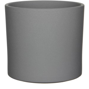 Mica Decorations Übertopf Era, Ø 23cm, grau, matt. Keramik-Blumentopf für den Innenbereich.