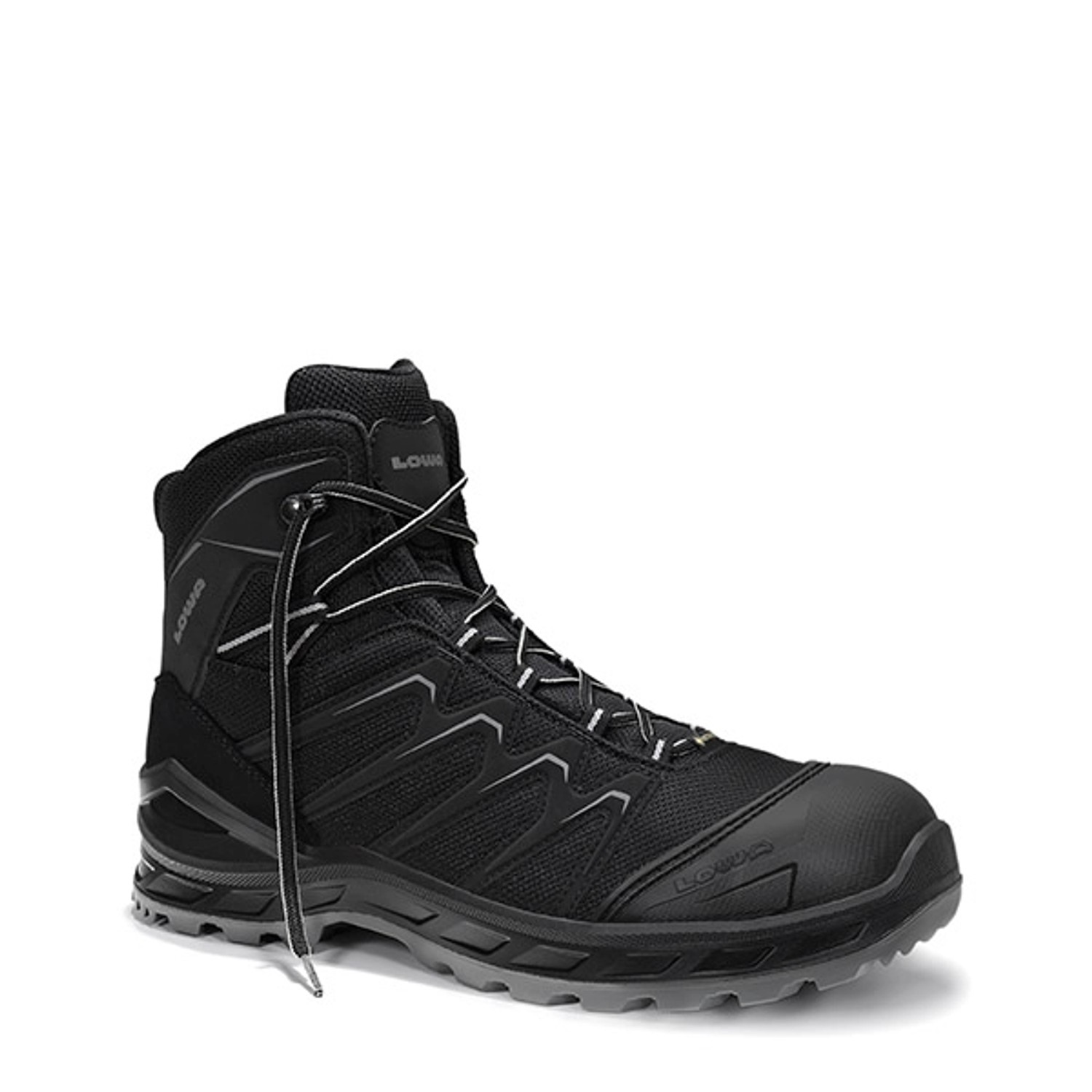 Elten Sicherheitsstiefel Larrox Work Gtx Black-Grey Mid S3 Ci Gr. 48