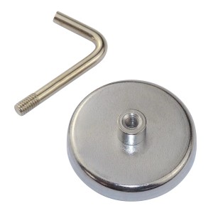 Sintron Magnethaken Set, 10 Stück, mit Chromblende. Haushaltshelfer für flexible Aufhängung.