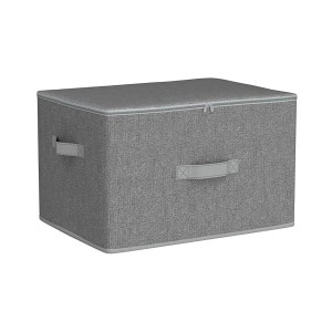 Songmics Aufbewahrungsbox-Set Rylan 40 x 30 x 25 cm Grau 3-teilig