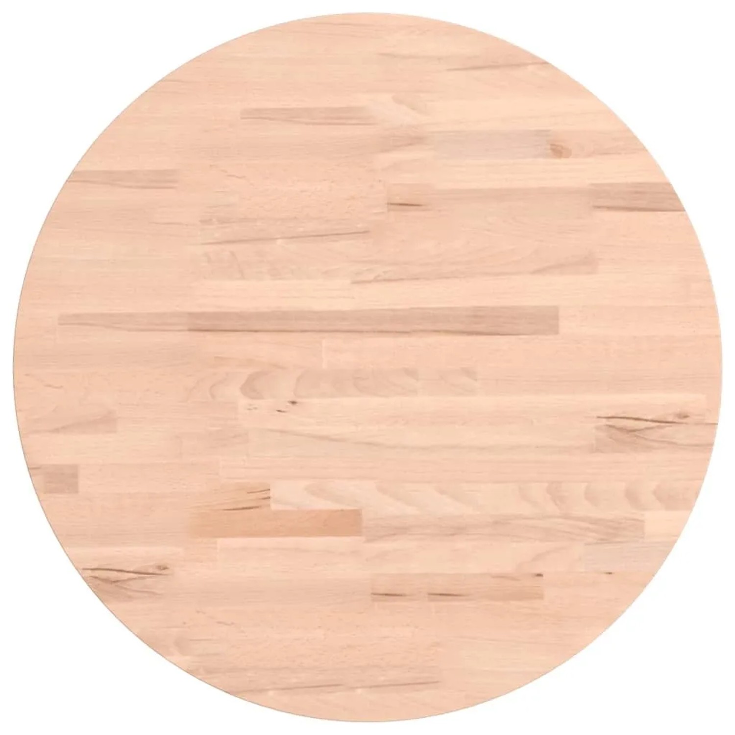 vidaXL Tischplatte Ø50x2,5 cm Rund Massivholz Buche 355915