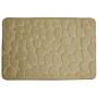 Euroshowers Badvorleger Rimini in Steinoptik, beige, 60x95 cm. Badteppich mit Memory Schaum.