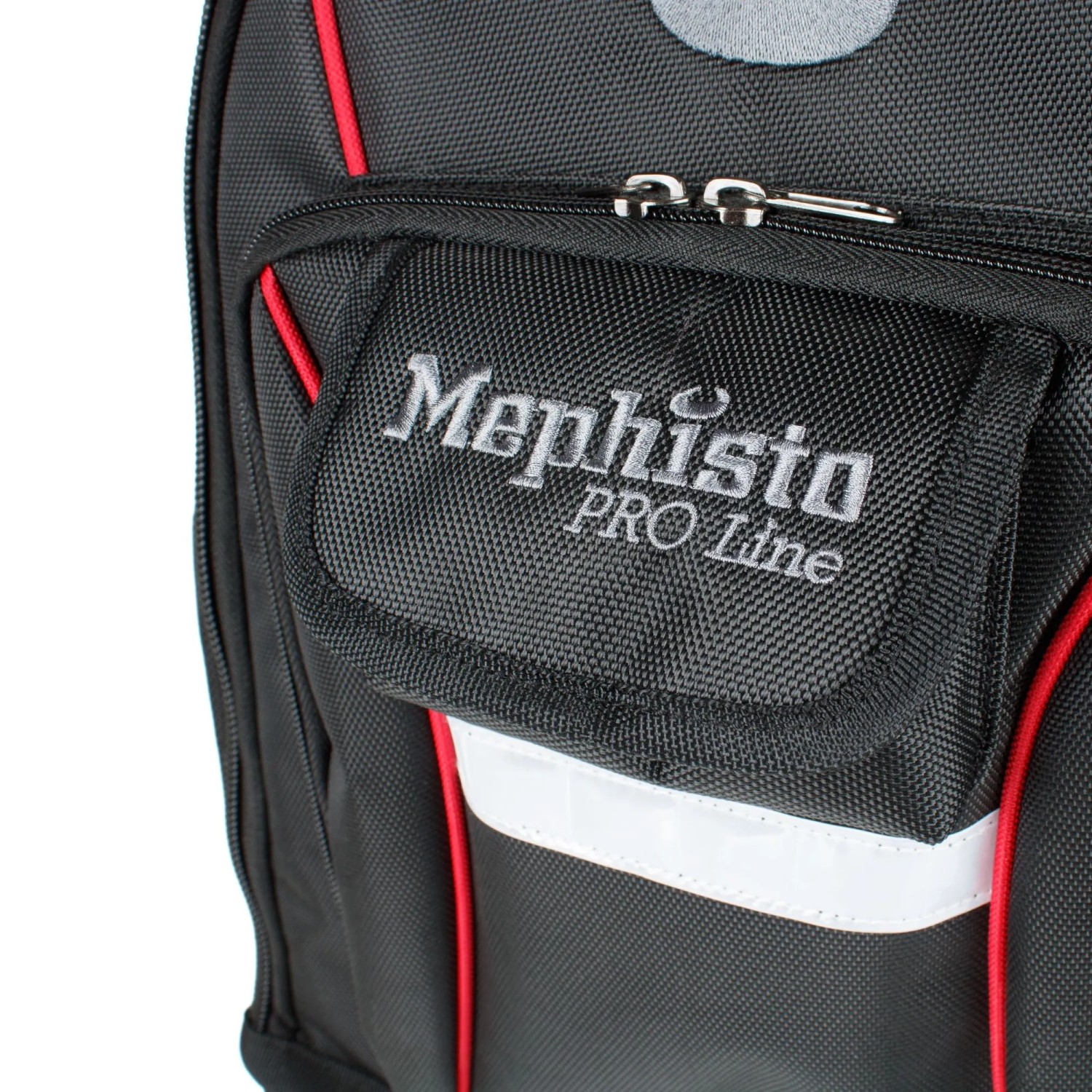 Detailaufnahme: Mephisto Werkzeugrucksack Dragon mit gepolsterten Gurten, robust & wasserdicht.